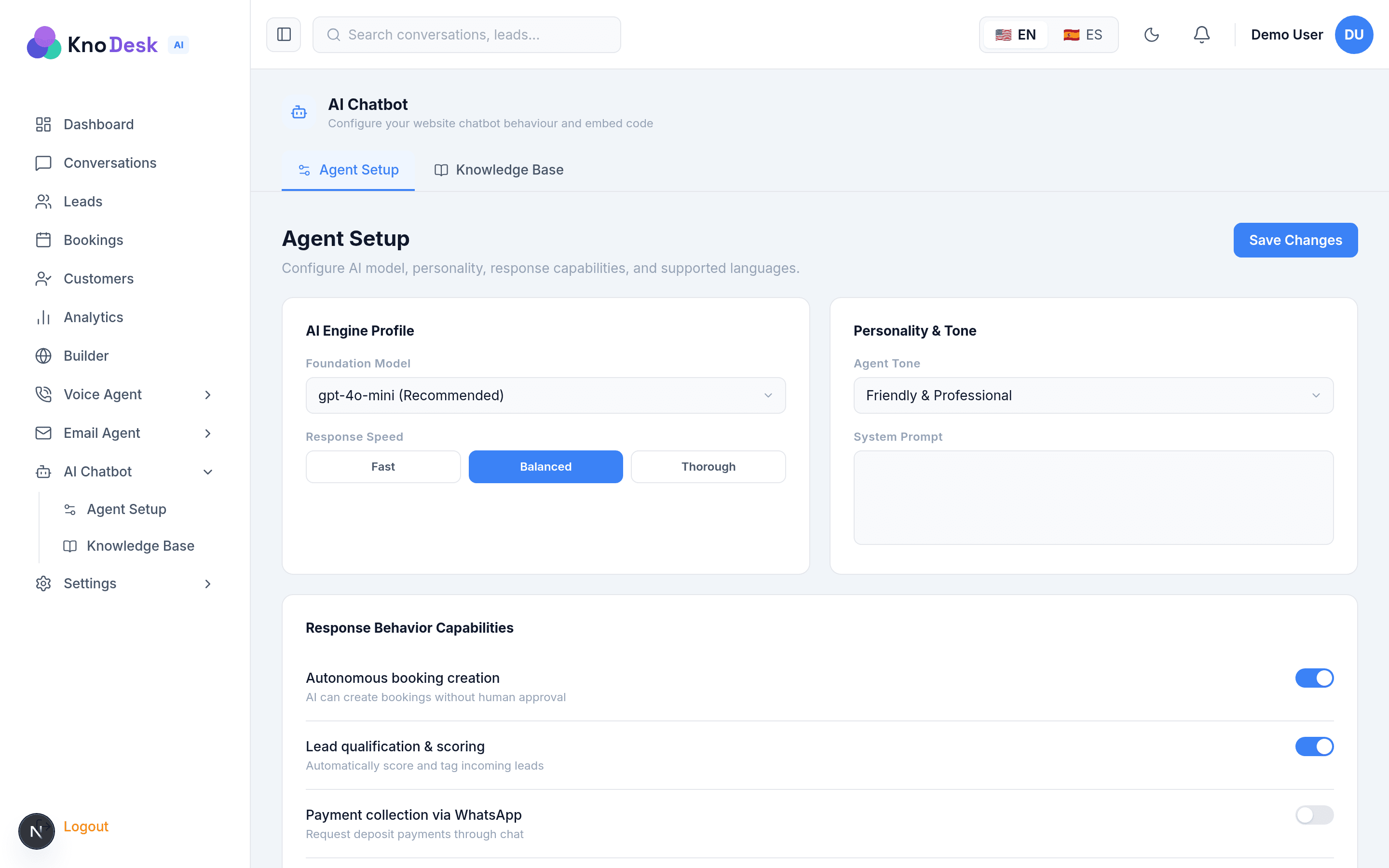 AI Chatbot Agent